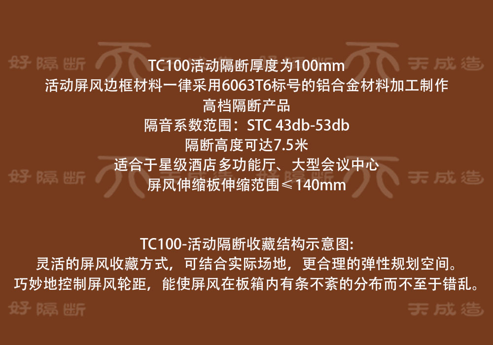 TC100型隔斷產品